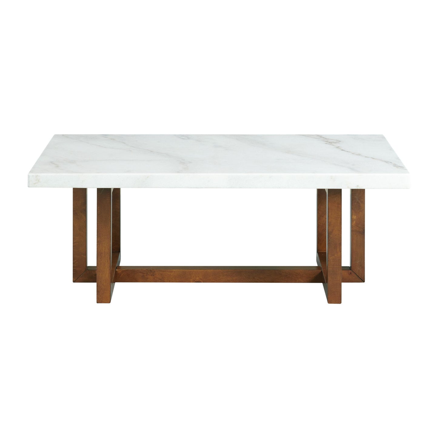 Morris Coffee Table W/ White Marble Top