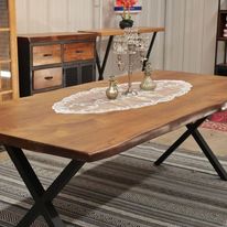 Turkish 7' Wooden Dining Table Walnut