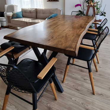 Turkish 7' Wooden Dining Table Walnut