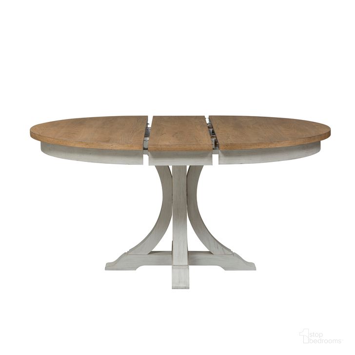 Farmhouse Reimagined Extendable Oval Pedestal Table