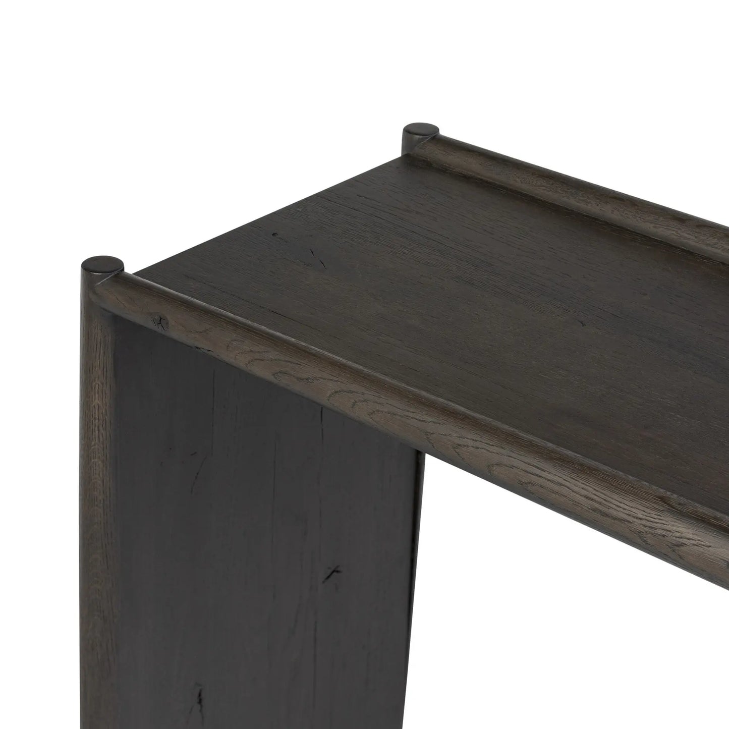 Glenview console table-Smoked Black Oak