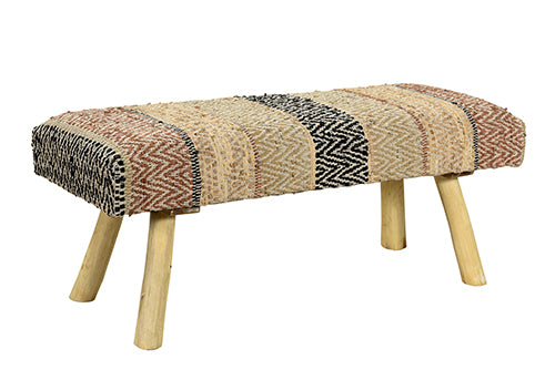 Lr hand woven bench