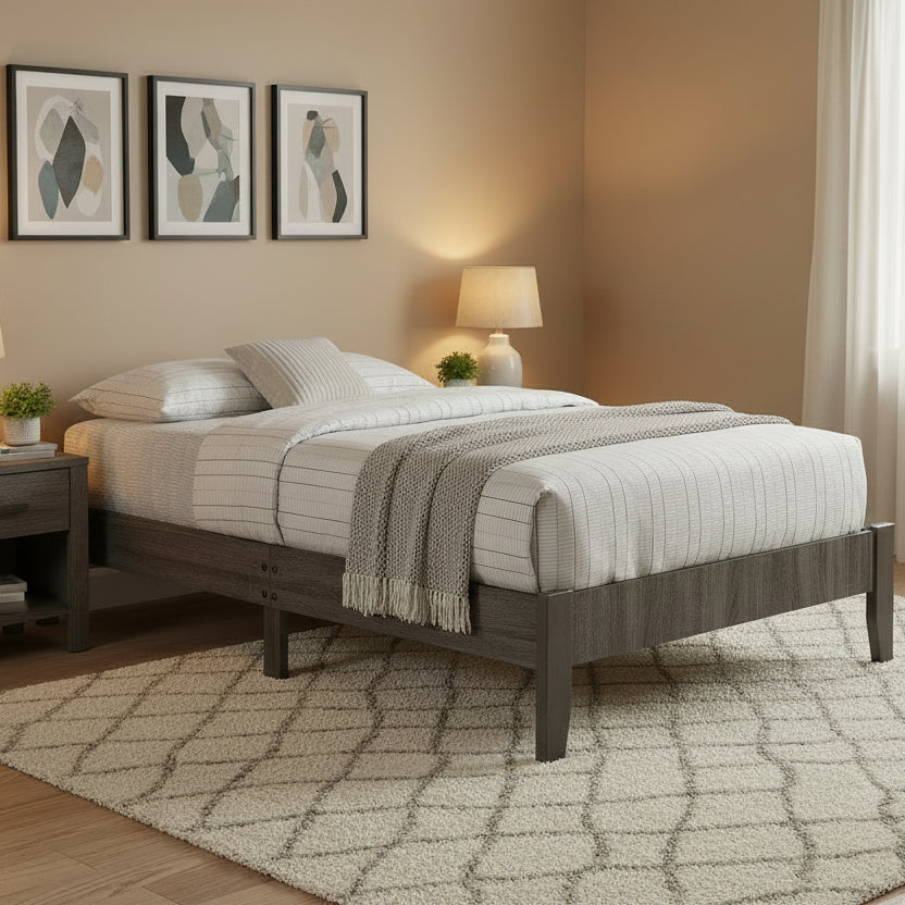Skyler Twin Upholstered Platform Bed