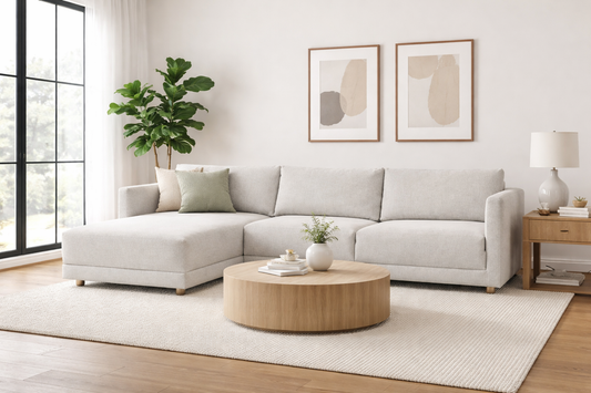 Braxton 2-Piece Sectional-LAF Chaise in Jute