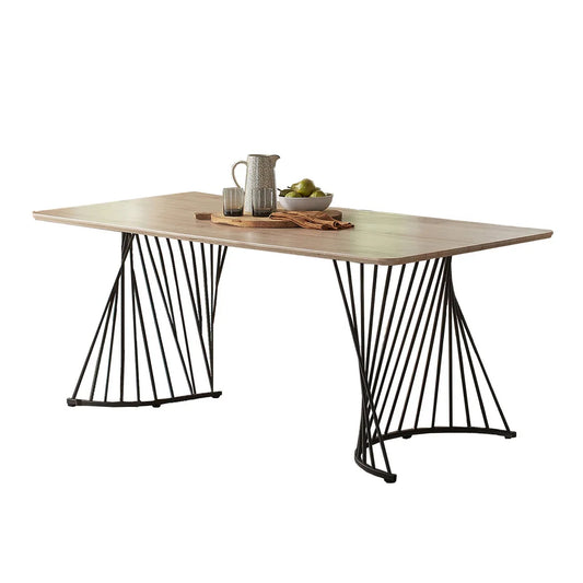 Lutus Swirl Base Dining Table