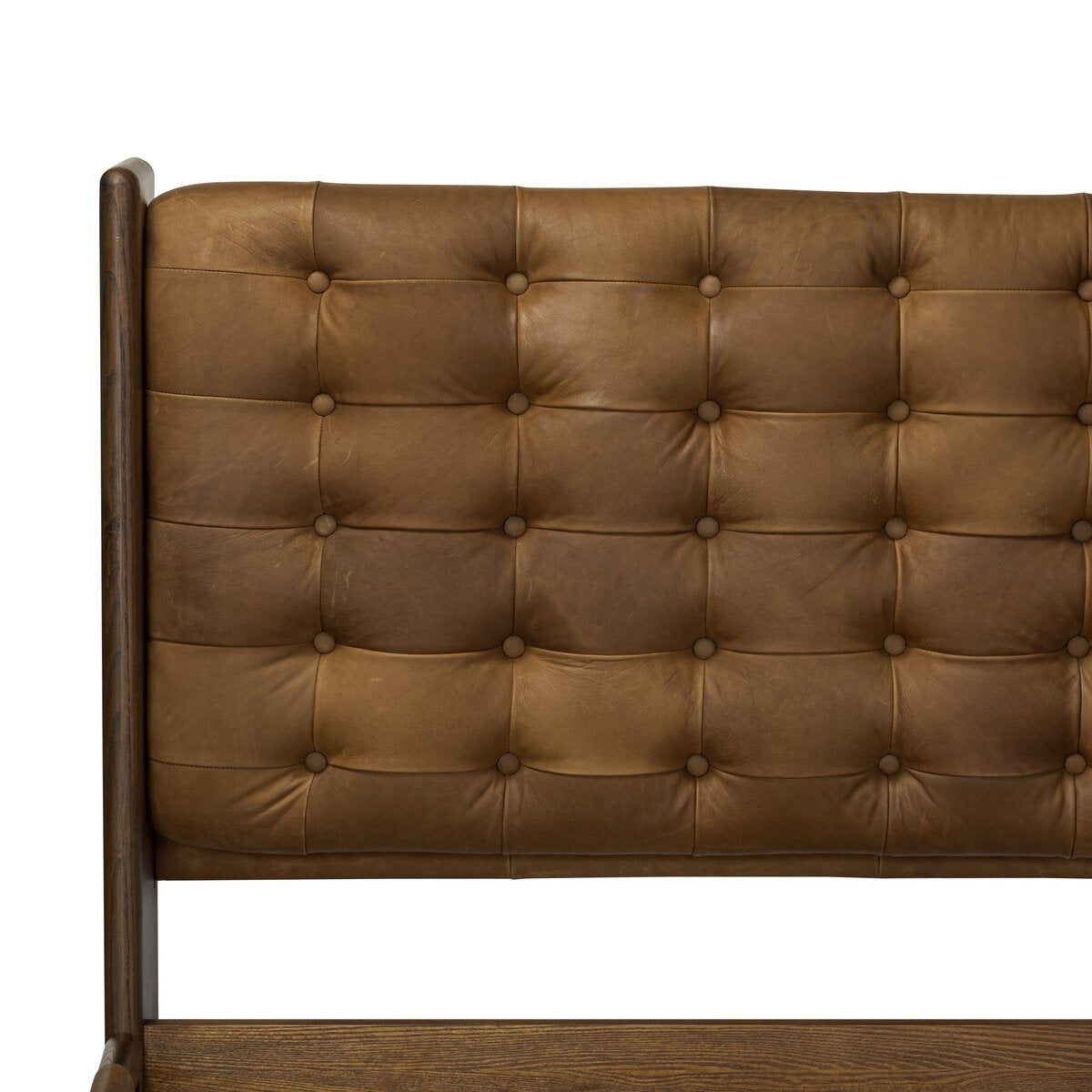 Four Hands Halston King Bed-Terra Brown Ash