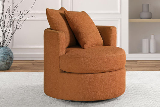 Burnt Orange Swivel Chair