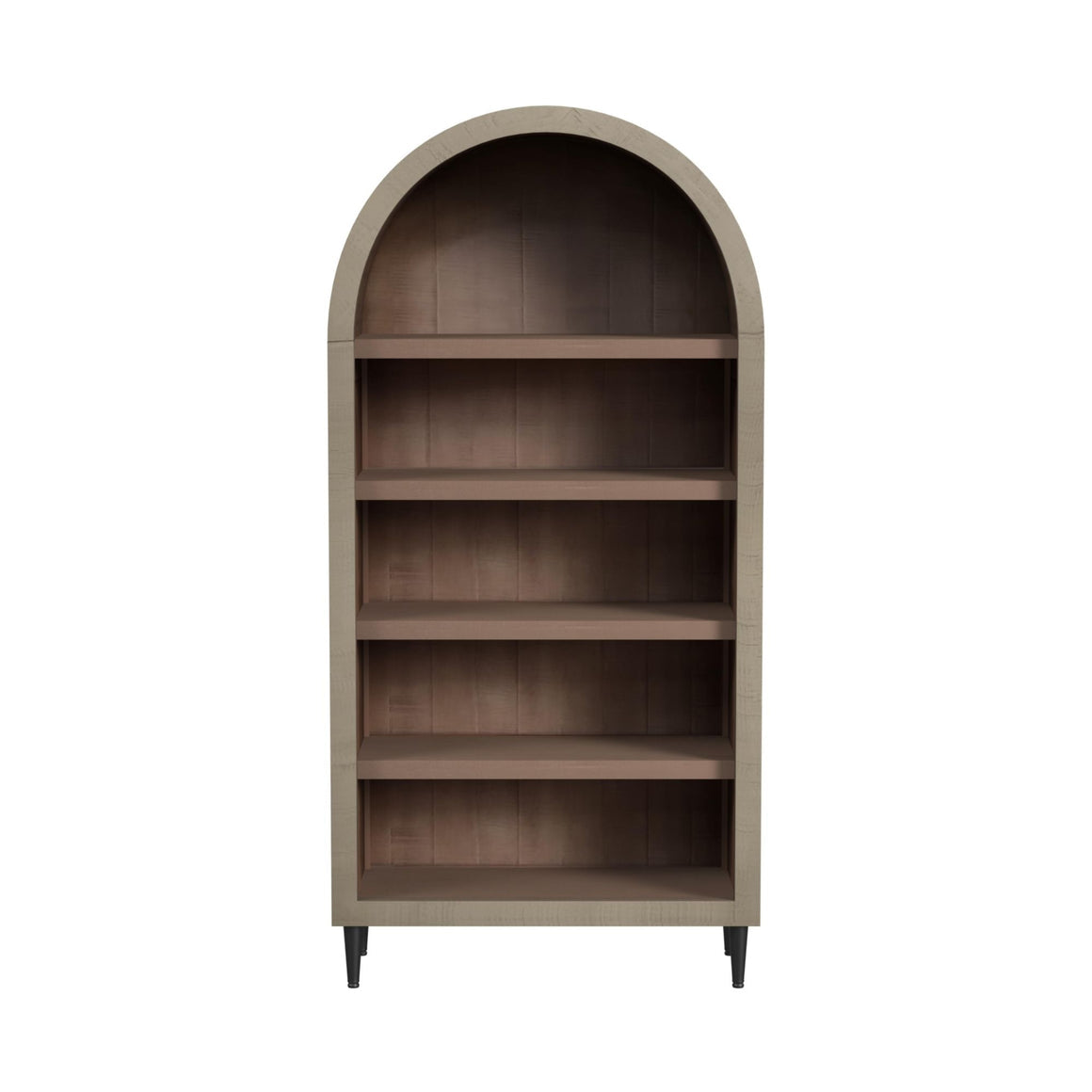 Arched Top Wood Bookcase - Natural