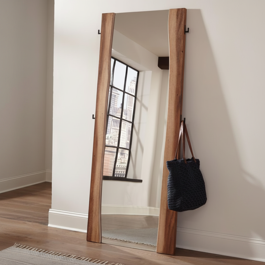 Smoky Standing Mirror