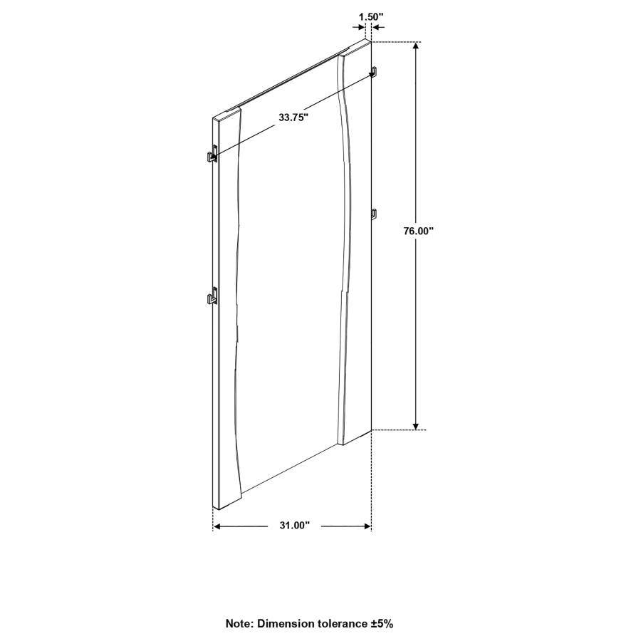 Smoky Standing Mirror