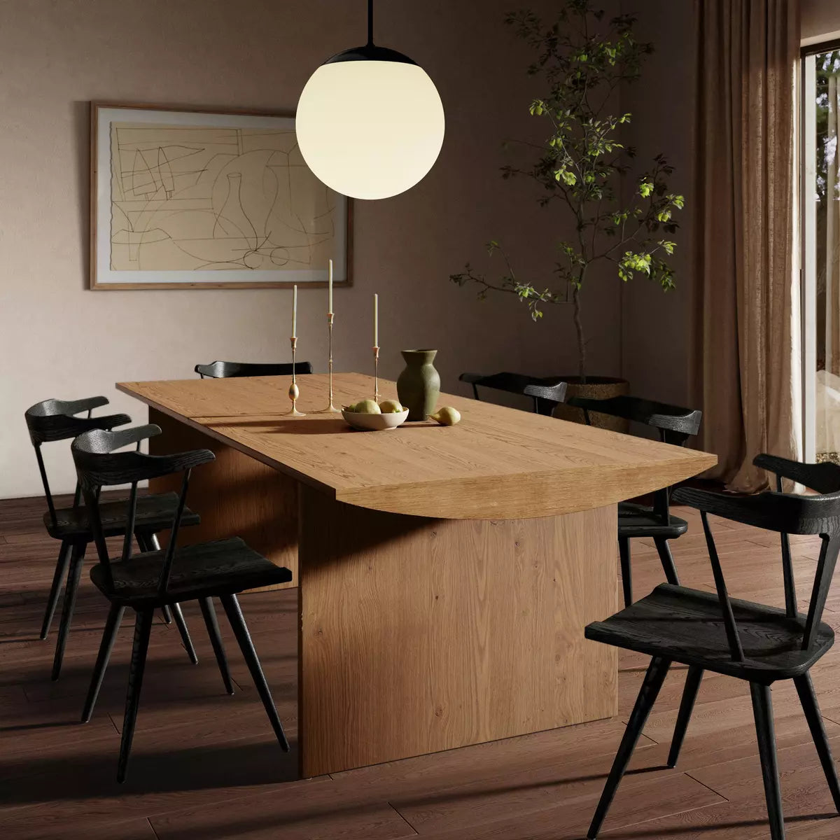 PICKFORD “94”DINING TABLE-DUSTED OAK