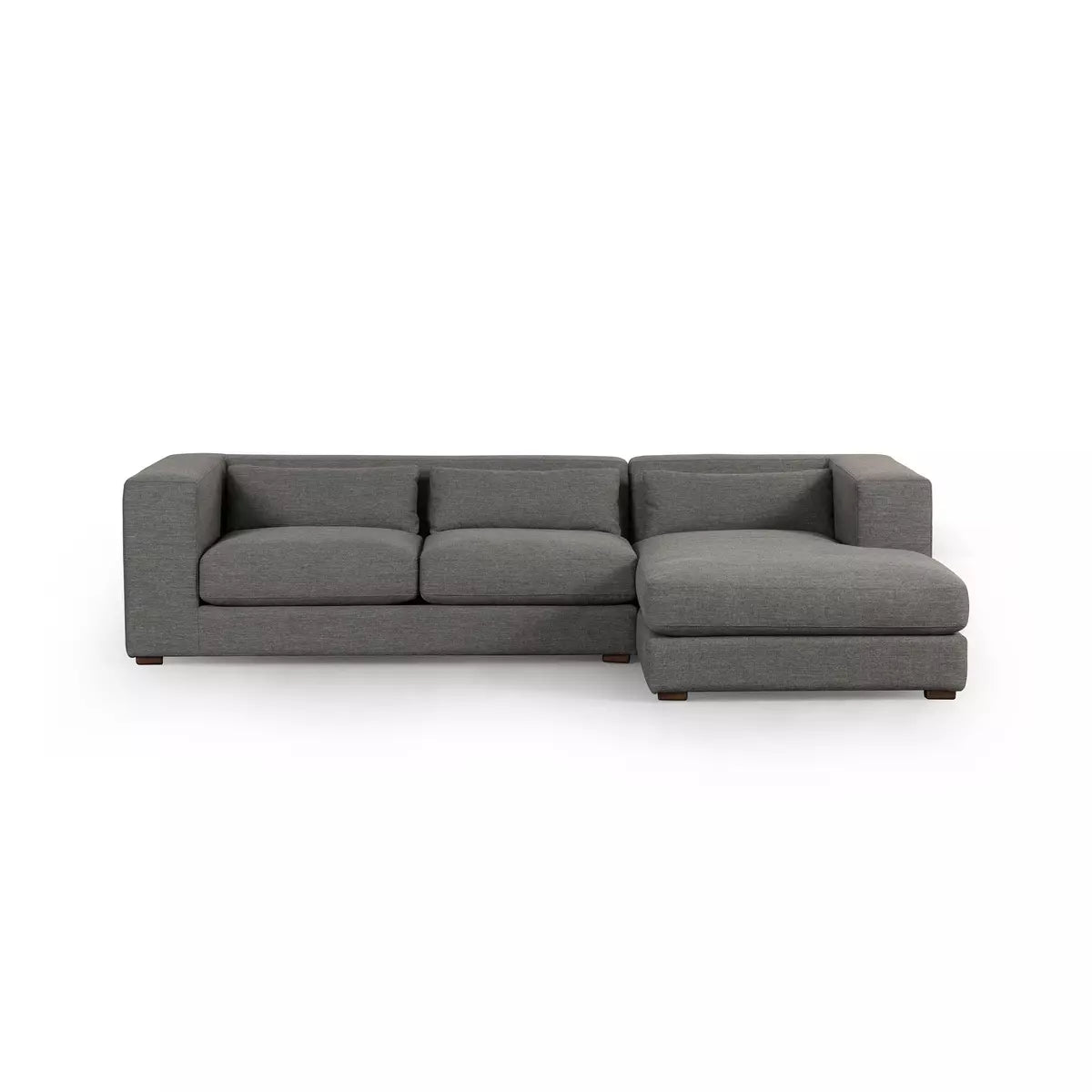 Sena Right Chaise Sectional - Alcala Graphite