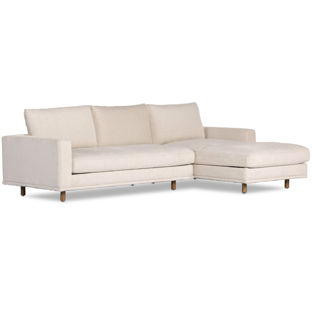 Four Hands Dom 2Pc Sectional with RAF Chaise