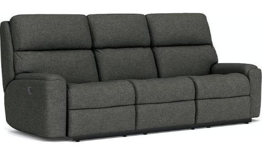 Rio Power Reclining Sofa Power Headrest Lumbar Fabric