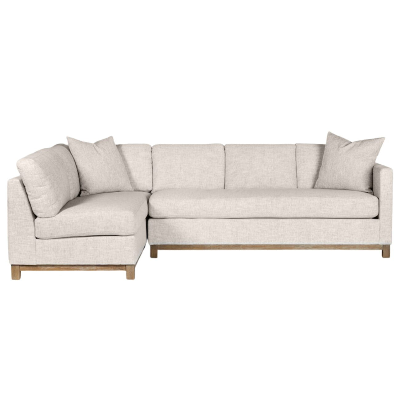 Alder and Tweed Sectional Laf facing