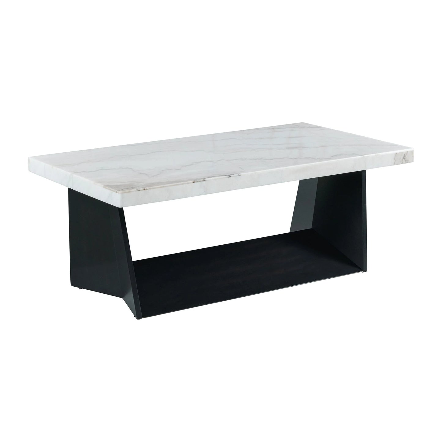 Contemporary Coffee Table with Marble Top