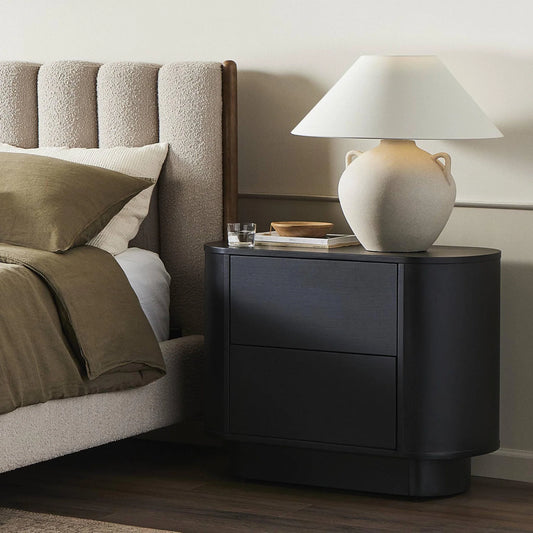 Paden Nightstand Aged Black Acacia