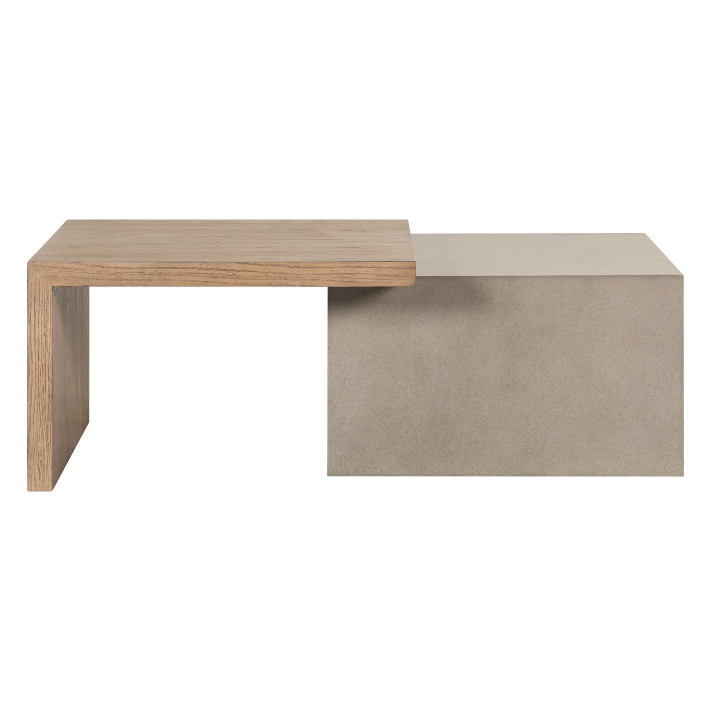 Concrete Finish Wood Coffee Table