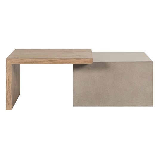 Concrete Finish Wood Coffee Table