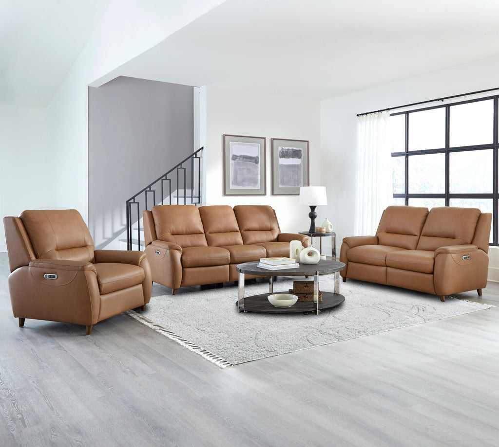 PARKER HOUSE AUSTIN - CARAMEL CREAM POWER SOFA