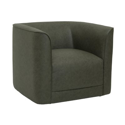 SWIVEL ACCENT CHAIR- OLIVE