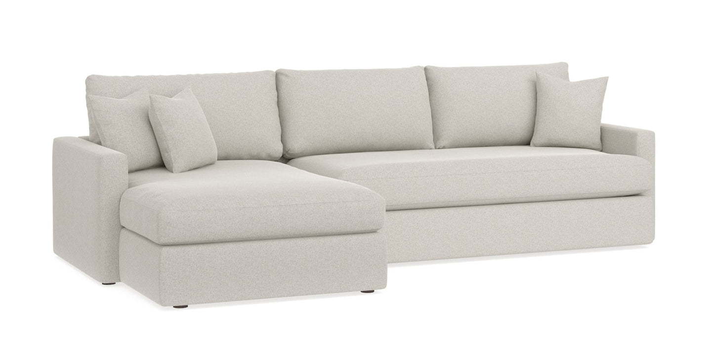 Allure Track Arm Bench Seat Chaise Sectional