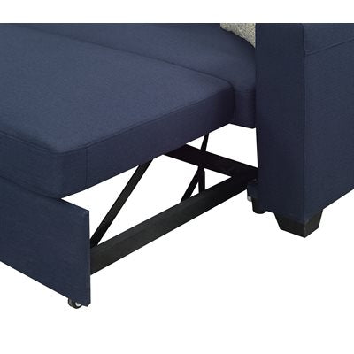PULLOUT POPUP SLEEPER W / 1 PILLOW-NAVY
