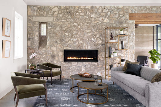 Four Hands Shag Green Nesting Coffee Tables