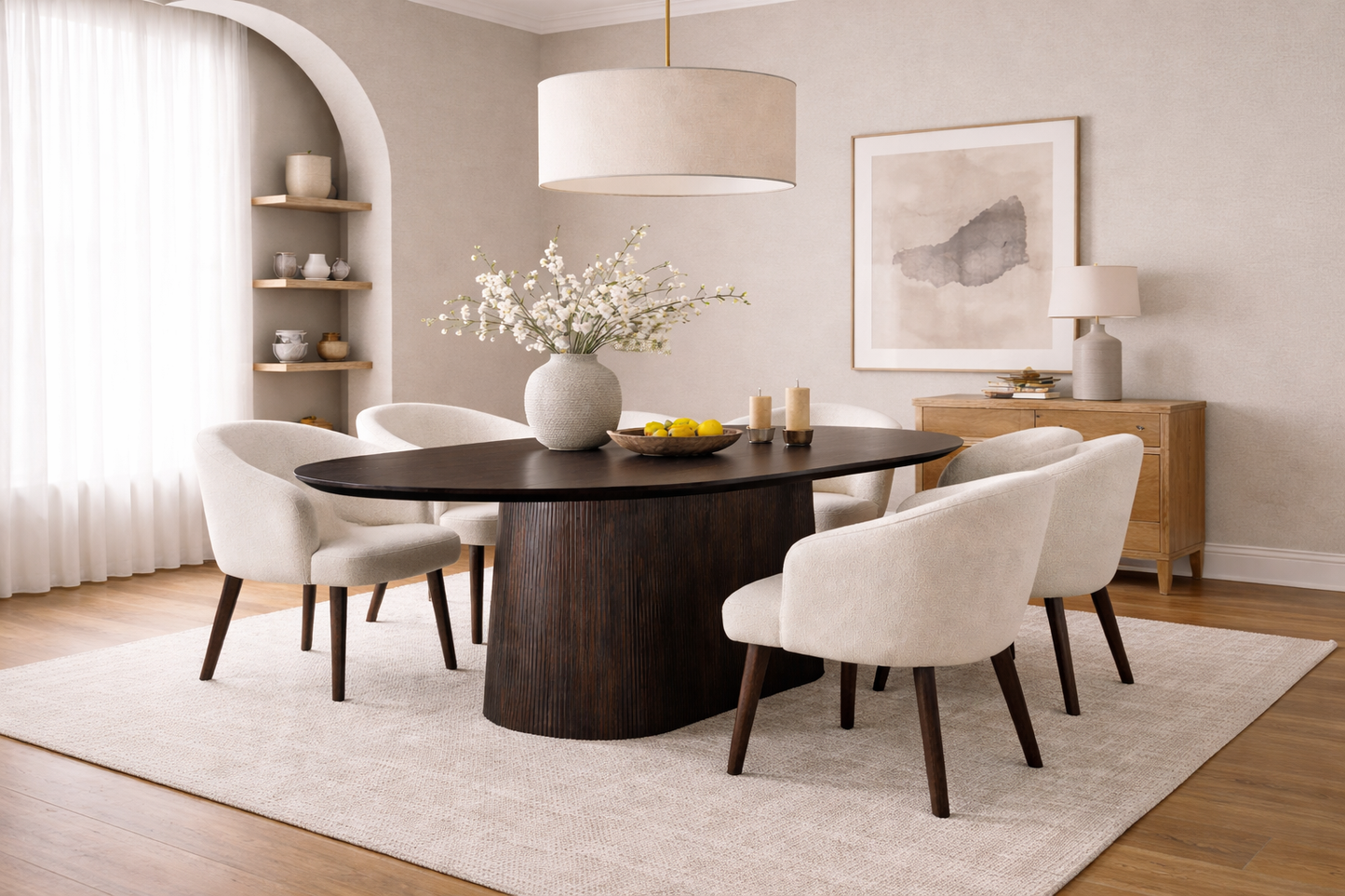Bassett Oval 79 Inch Dining Table