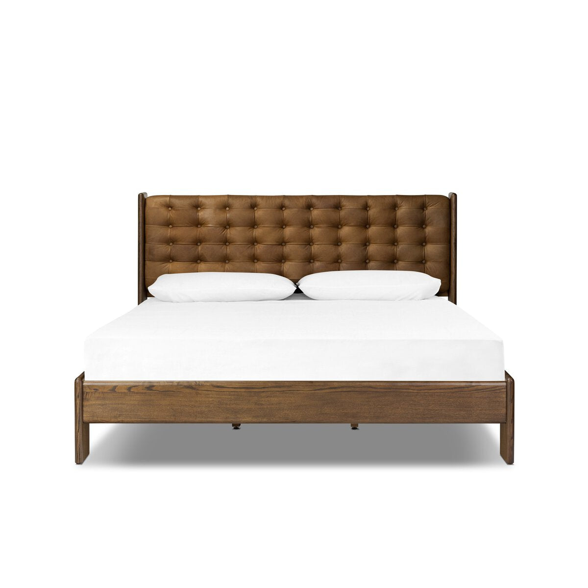 Four Hands Halston King Bed-Terra Brown Ash