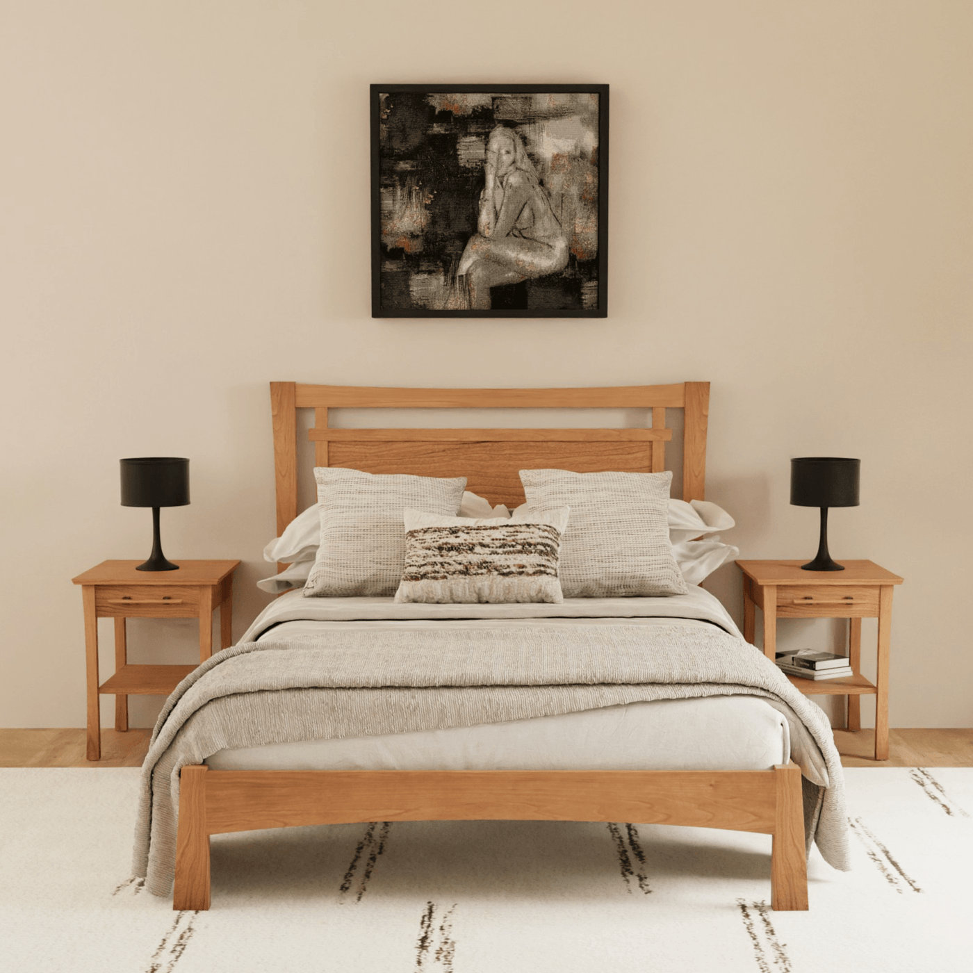 Copland Monterey King Bed Natrual Cherry