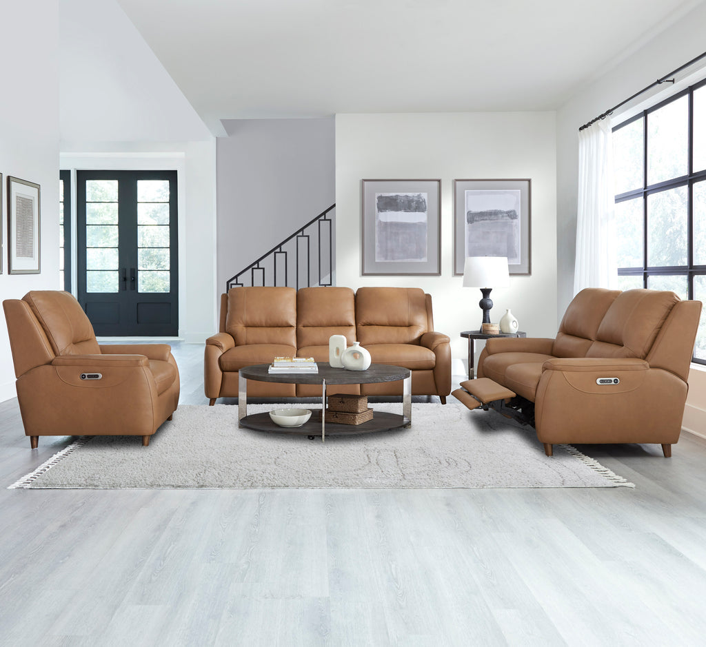 PARKER HOUSE AUSTIN - CARAMEL CREAM POWER SOFA