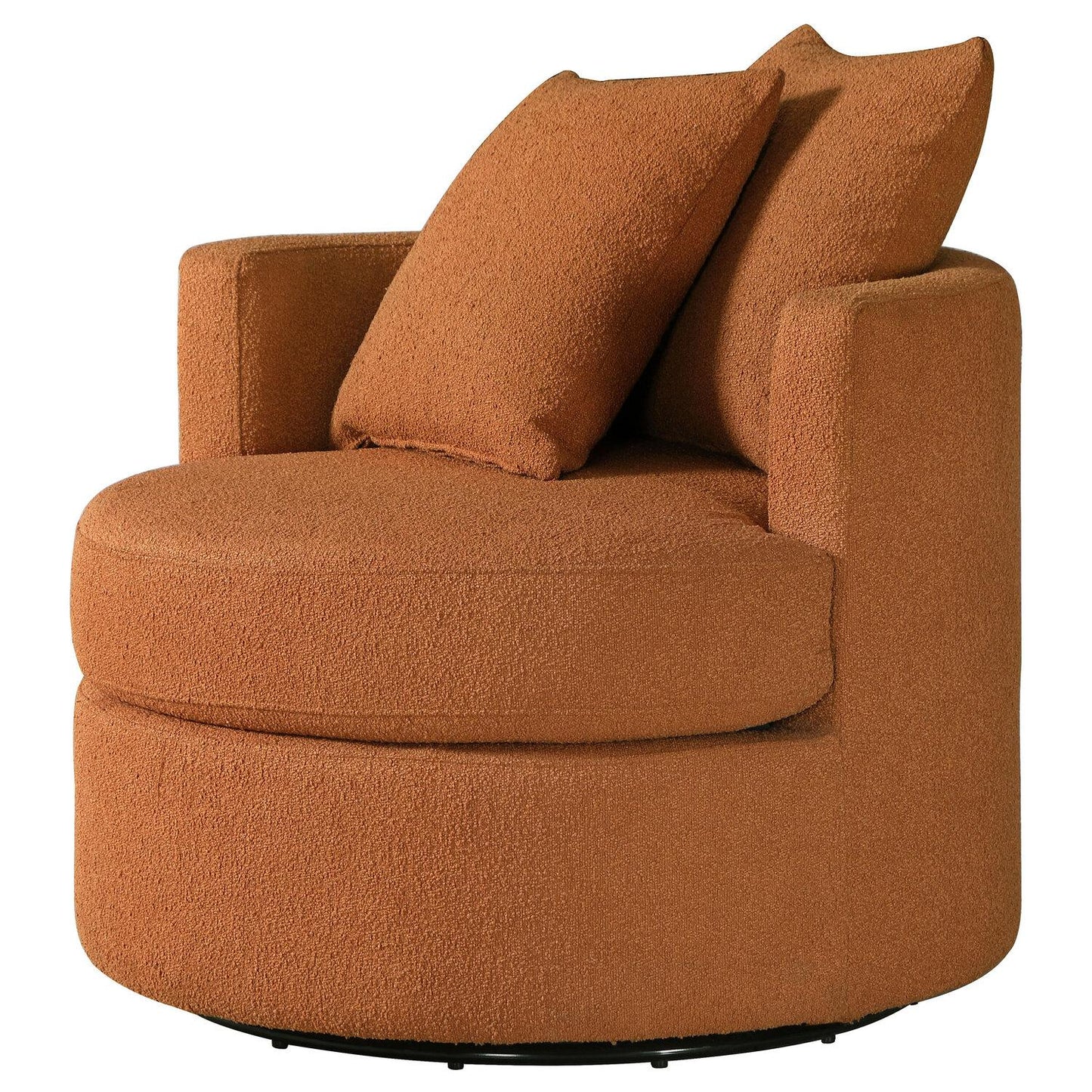 Burnt Orange Swivel Chair