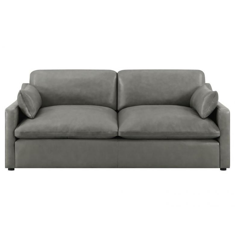 Leather Cloud Gray sofa | New Arrival