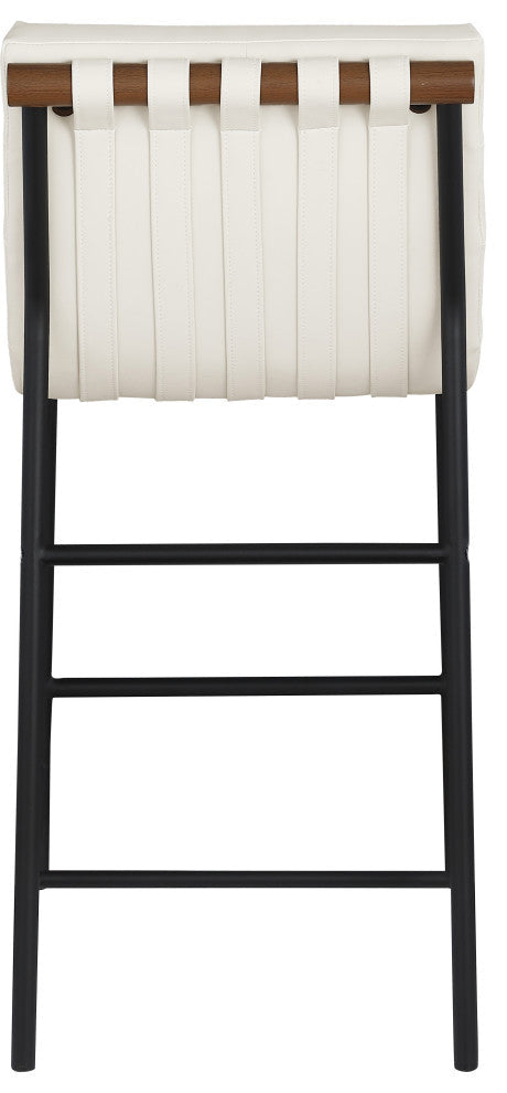 Vegan Leather Counter Stool