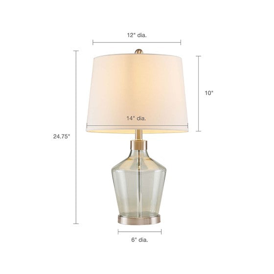 Harmony Angular Glass Table Lamp