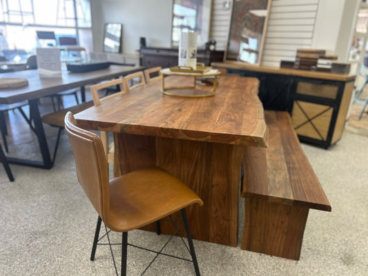 Live Edge Solid Wood Dining Table