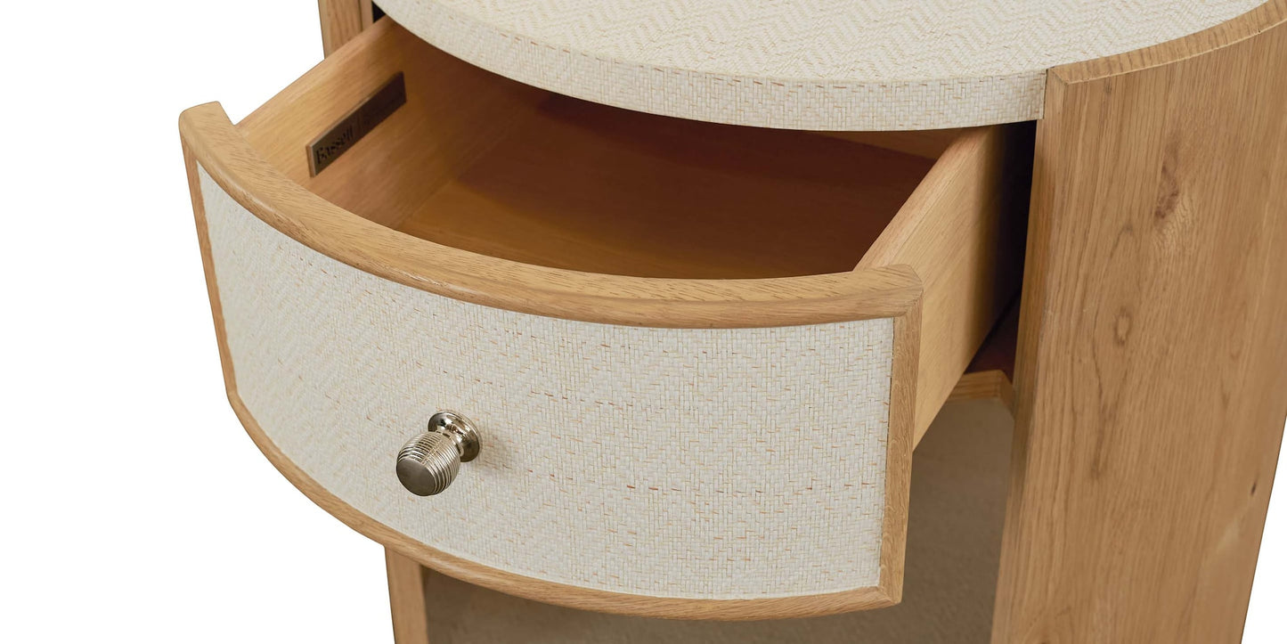 Bassett Newbury Round Open Front End Table