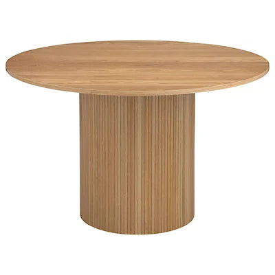 Round 48-Inch Wood Top Dining Table Natural