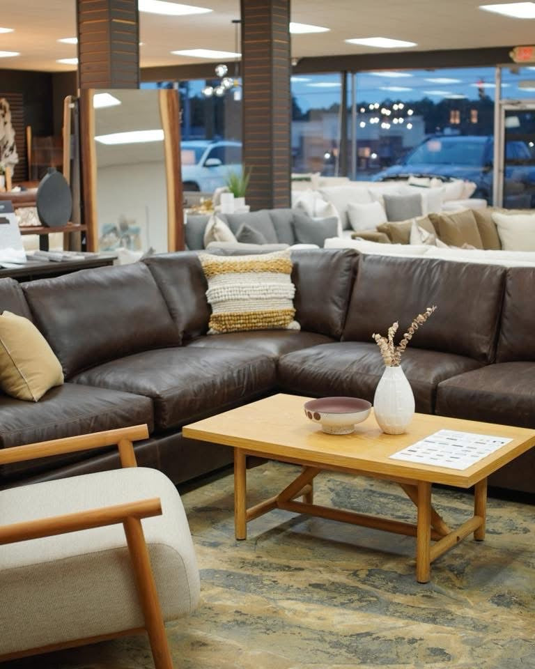 Stone and Leigh Leather Sectional