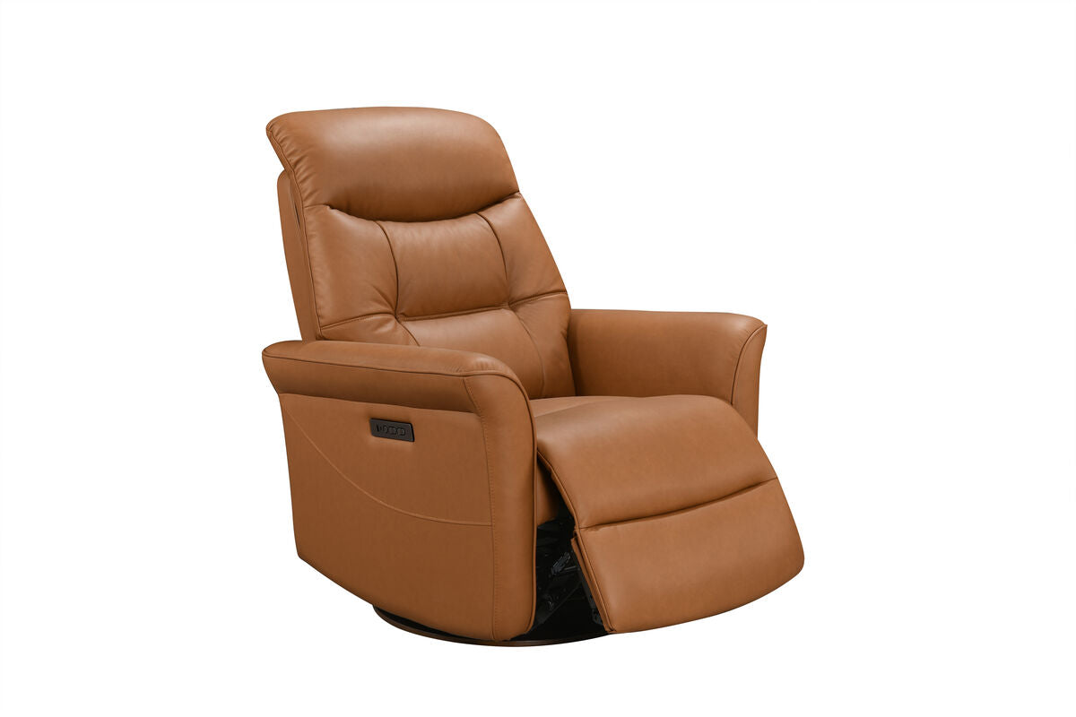 Camel Italiano Swivel Power Recliner