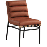 Cognac Leather Dining Chair