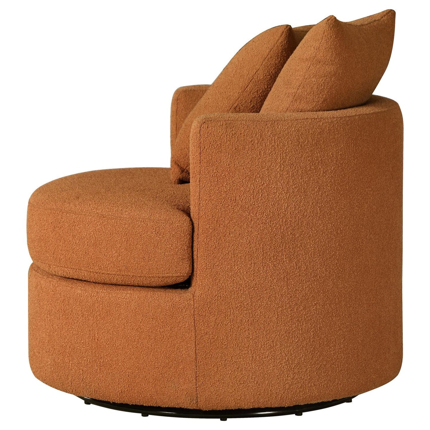 Burnt Orange Swivel Chair