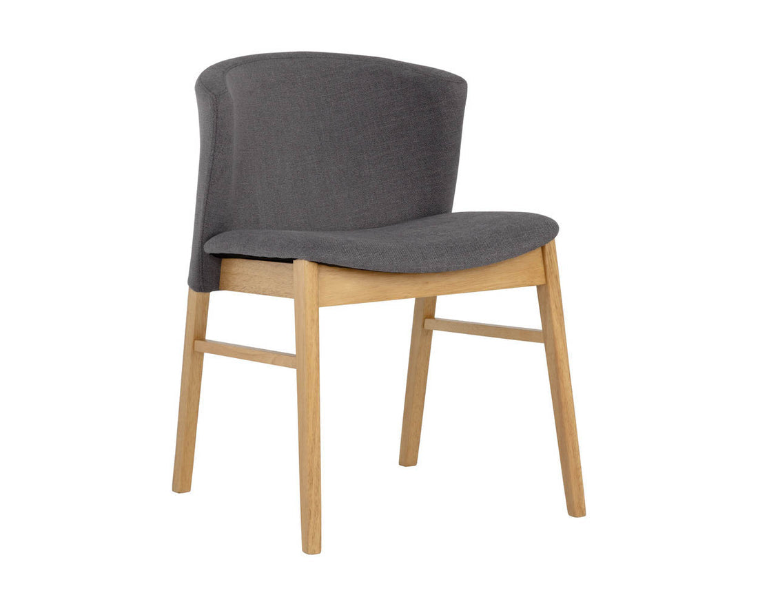 Natural Dark Gray Dining Chairs