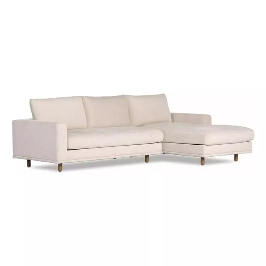 Four Hands Dom 2Pc Sectional with RAF Chaise - Bonnell Ivory