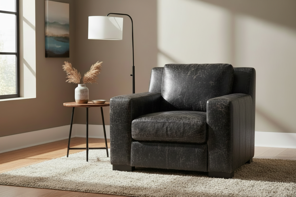 Retro Bomber Black Chair