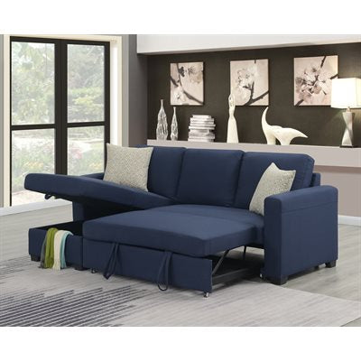 PULLOUT POPUP SLEEPER W / 1 PILLOW-NAVY