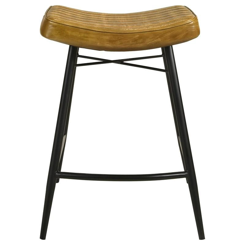 Goat Leather Counter Stools