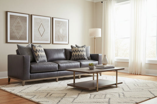 Bernhardt Noel Leather Sofa