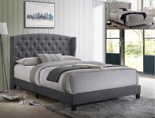 Rose Grey Bed